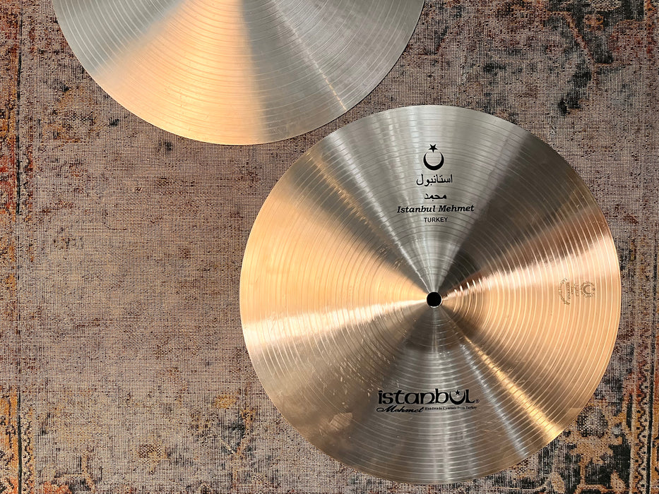 Rare ULTRA WARM ISTANBUL Mehmet NOSTALGIA 14” Hihats 918 1118 g PERFECT! Buttery SMOOTH!