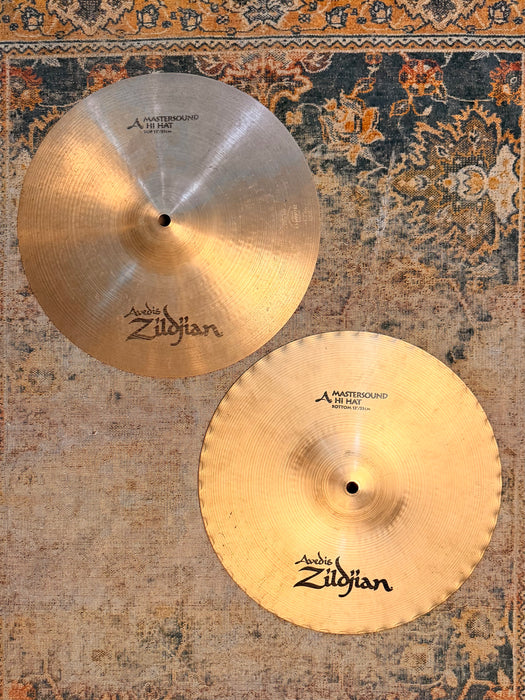 Discontinued Ultra CRISP Zildjian MASTERSOUND 13” Hihats TIGHT CLEAN ARTICULATE Tone! 812 1078 g