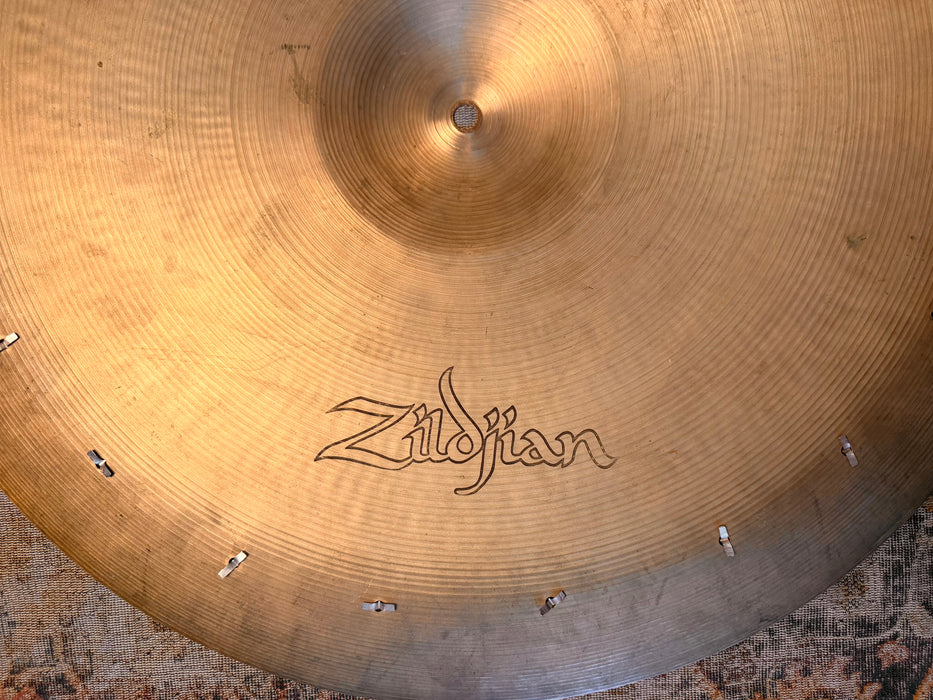 ALL RIVETS Rare Vintage Zildjian REAL DEAL 22” SWISH KNOCKER China 3024 g ALT RIDE