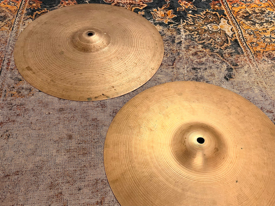THIN TOP Vintage Zildjian 14” Hihats ONLY 716 g Over 1186 g Light Complex Sound Incredible! New Beats