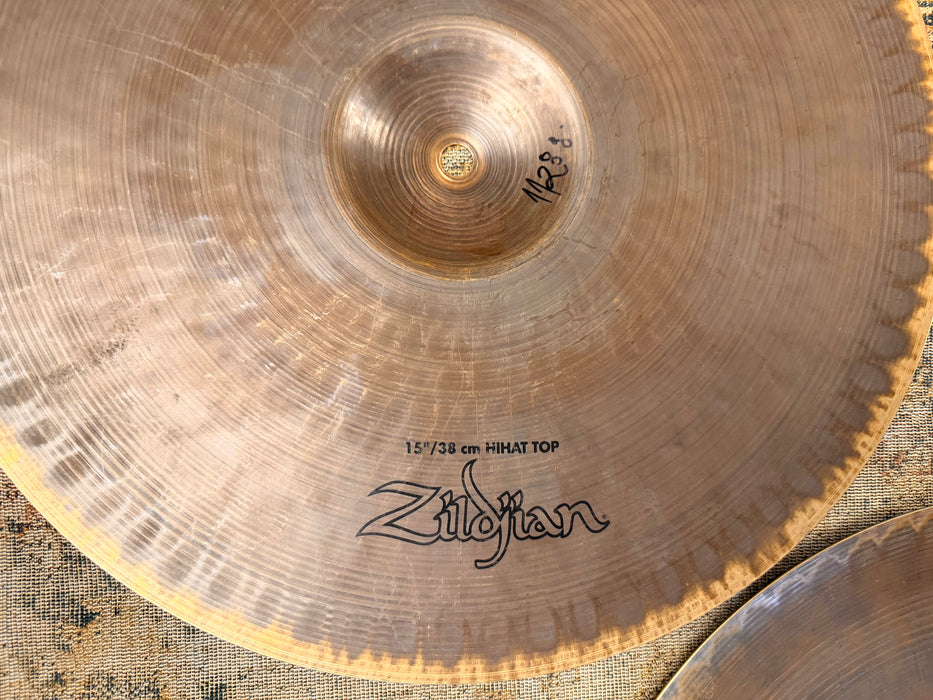 Zildjian AVEDIS Series 15” Hihats 1128 1422 g HUGE SMOOTH Controlled Tone! Hard To Find Discontinued!