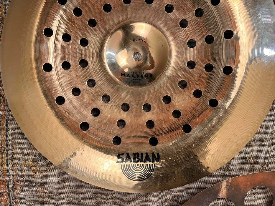 SABIAN Prototype MEET THE MASTERS 16” Hihats Effects SICK HATS CHINA Combo! 830 830 g UNIQUE