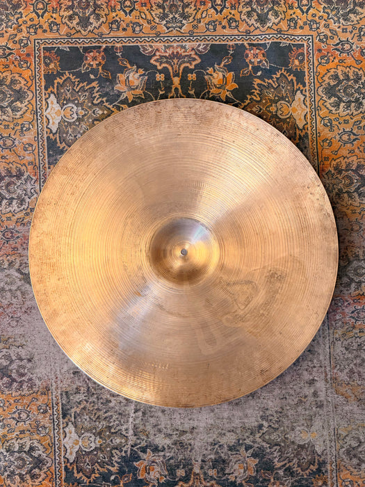 Massive Rare DARK Semi-DRY Vintage Zildjian 1960s 24” Ride Crash 3648 g GORGEOUS DARK 60 Year Old 2 FOOTER