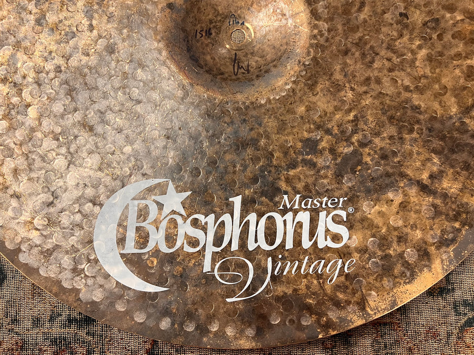 Super Thin Bosphorus Master Vintage 19” Ride Crash 1516 g MINT Rare Controlled Size