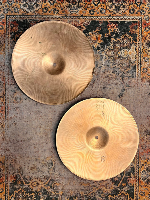 CRISP CLEAN Sounding Vintage Zildjian New Beat 14” Hihats 1034 1342 g ARTICULATE CLASSIC TONE
