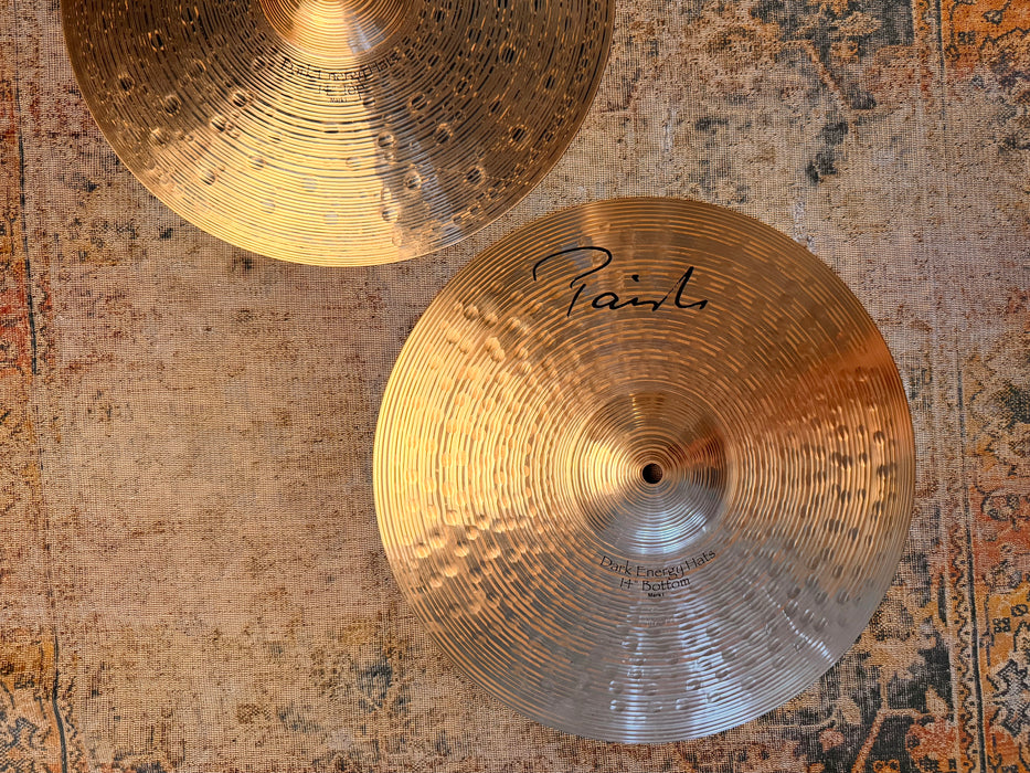 PAISTE DARK ENERGY 14” Hihats 924 1438 g DARK ULTRA CLEAN Look and Tone! Don’t Pay $830!
