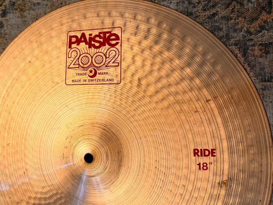 BONHAM Paiste 2002 Ride 18” CLASSIC TONE Discontinued! RARE! ICONIC! 1808 g