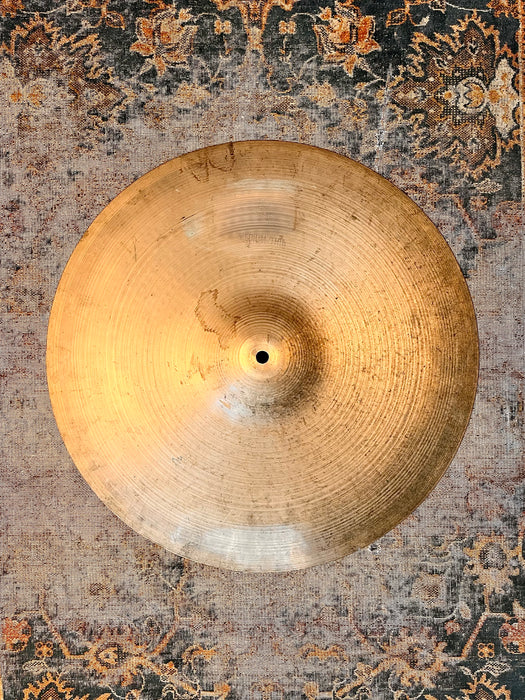 Semi-Dark 1960s Vintage Zildjian Factory Stamped MEDIUM THIN 18” Crash 1436 g