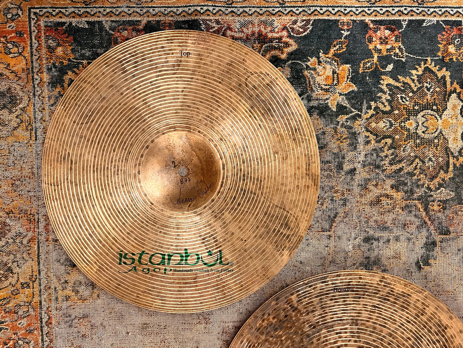 Istanbul AGOP SIGNATURE 14” Hihats 872 938 g Famous LIGHT SMOKY COMPLEX! Perfect Shape!