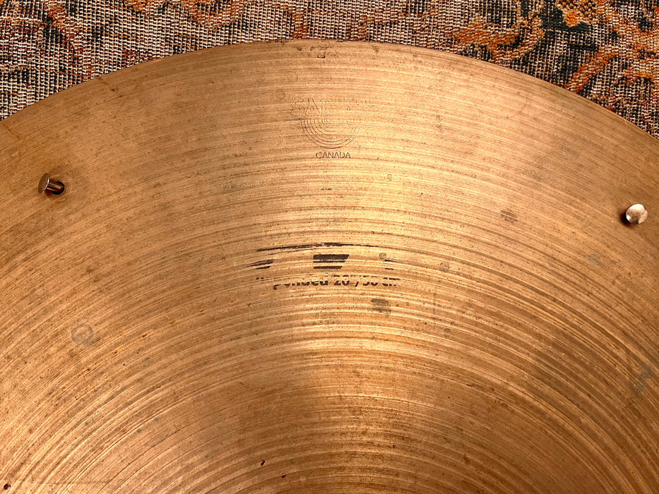 Beautiful Sabian SUSPENDED 20” Crash Ride Sizzle 1928 g VERSATILE! Even Balanced AA