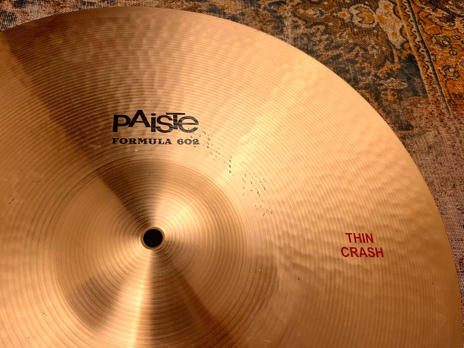 Paiste 602 Thin Crash 20” 1890 g CLEAN! Absolutely GORGEOUS And Not $704! Sounds Incredible!