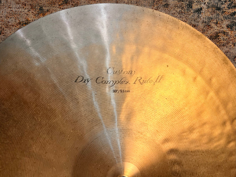 RARE Zildjian BILL STEWART K CUSTOM DRY COMPLEX Ride II 20” 1954 g Unique! Collectible