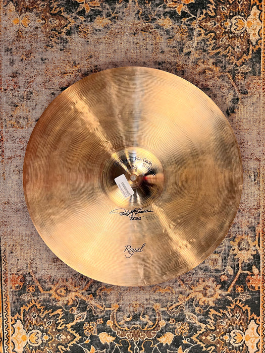Paul Francis Custom Royal Cymbals Brilliant THIN CRASH 18” 1488 g Shimmering Clean Look and Tone
