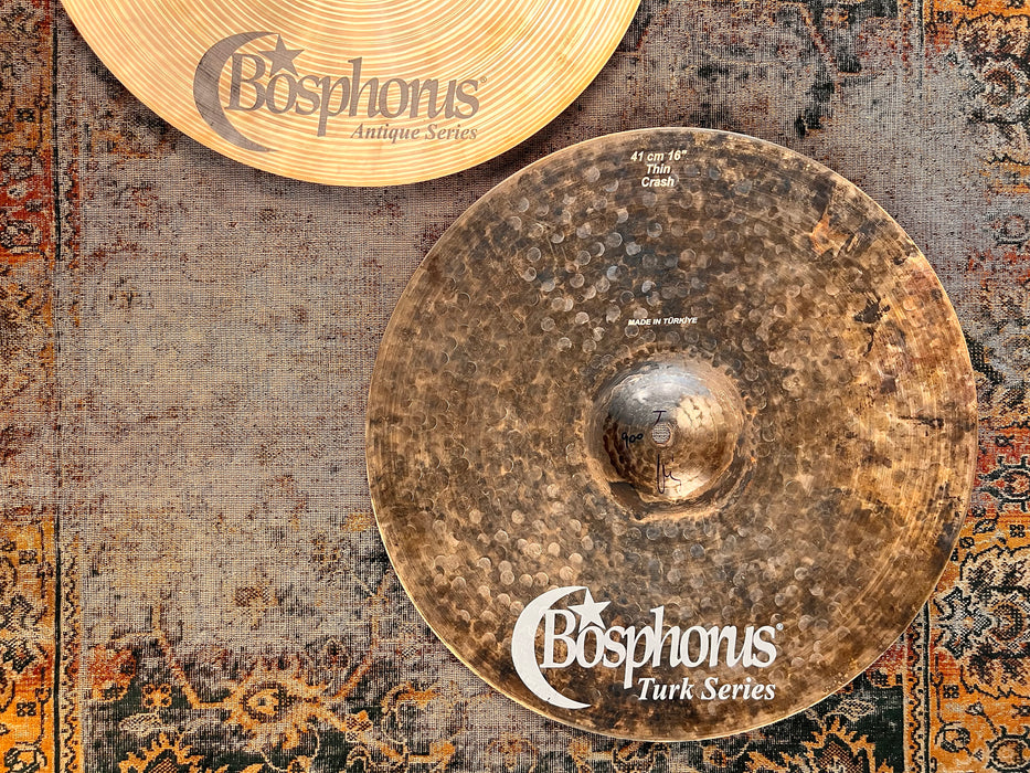Bosphorus 16” COMBO TURK ANTIQUE Hihats 900 794 g Light PAPER THINS! Crashes! PERFECT