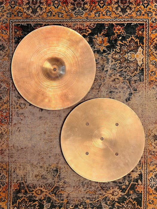 Vintage 1970s Zildjian QUICK BEAT 14” Hihats 1232 1354 g ULTRA CRISP! Classic VINNIE COLAIUTA