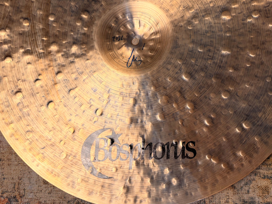 UNIQUE Light COMPLEX Bosphorus LOW BELL PROTOTYPE Ride Crash 22” IMMACULATE 2136 g Deep Hammered!
