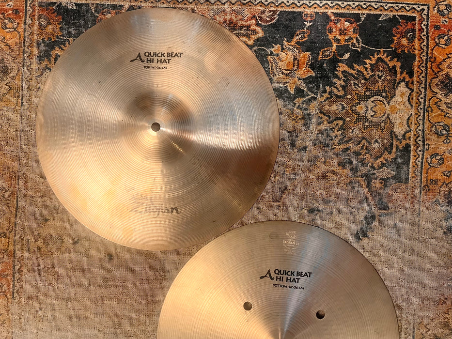 Zildjian QUICK BEAT 14” Hihats 1130 1480 g CRISP Tight DRY! FOCUSED!  Vinnie Colauita!
