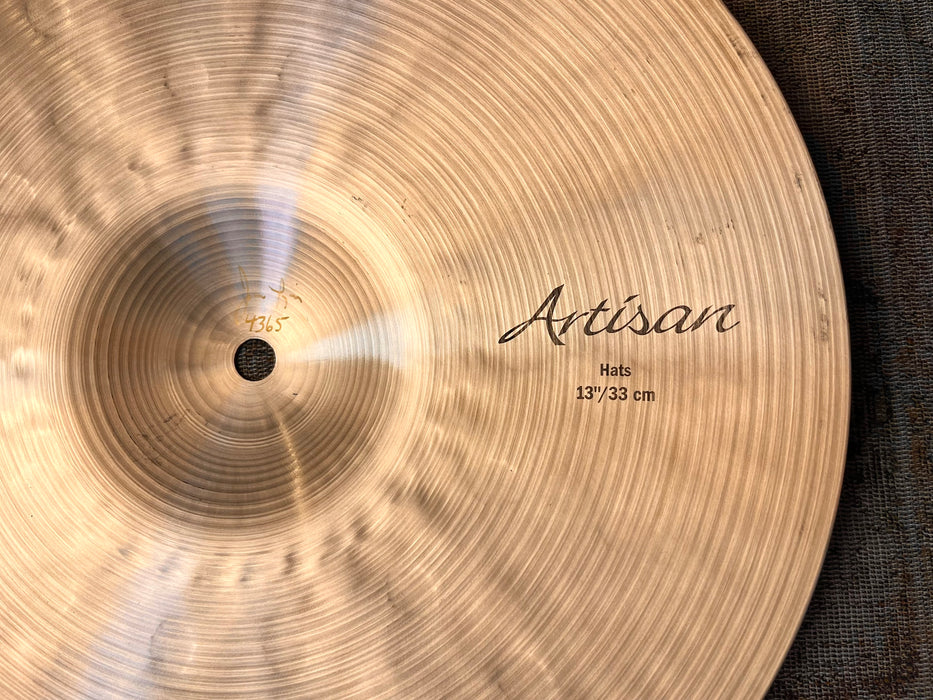 Sabian ARTISAN Hihats 13” DARK & ULTRA CRISP! PERFECT! 852 1268 g Versatile! Amazing Hihats!