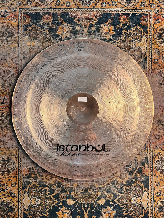 Rare ULTRA DARK MASSIVE ISTANBUL Mehmet 24” Ride Dark Crash 2884 g MC Jazz PERFECT!