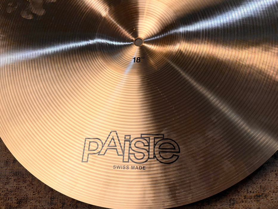 PAISTE 602 18” FACTORY STAMPED MEDIUM CRASH RIDE IMMACULATE Shape! 1616 g Don’t Pay $614!!