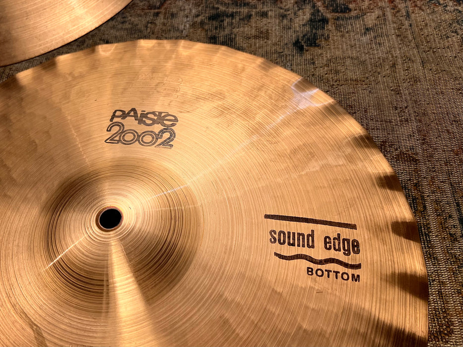 IMMACULATE 1978 REAL DEAL VINTAGE PAISTE 2002 SOUND EDGE Hihats 14” 978 1056 g