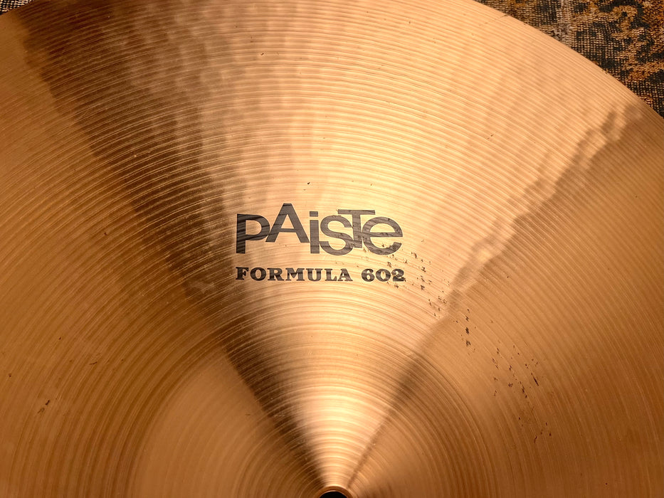 Paiste 602 Thin Crash 20” 1890 g CLEAN! Absolutely GORGEOUS And Not $704! Sounds Incredible!