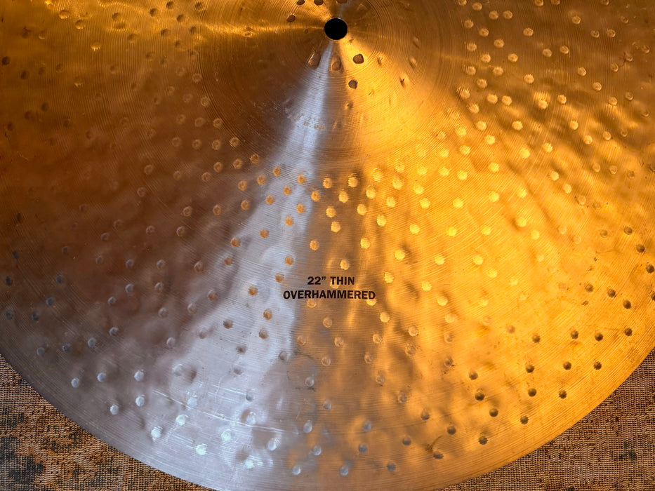 Zildjian K CONSTANTINOPLE OVERHAMMERED THIN 22” Gorgeous LIGHT AIRY COMPLEX! 2212 g Discontinued???