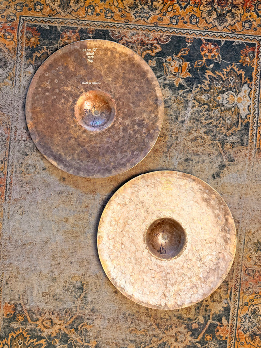 FAST Dry Complex Bosphorus TURK 13” Hihats RARE & MINT! RAW UNLATHED 768 & 950 g
