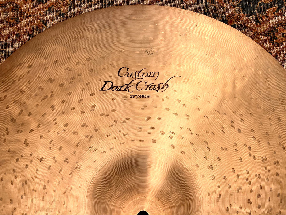 Zildjian K Custom DARK CRASH 19” 1616 g Versatile And Actually DARK! Don't PAY $440! Clean!