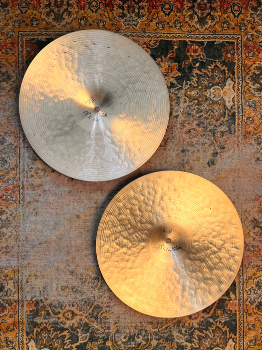 ZILDJIAN K CONSTANTINOPLE 15” Hihats Hard To Find PERFECT Condition! Dark Warm 1158 1416 g