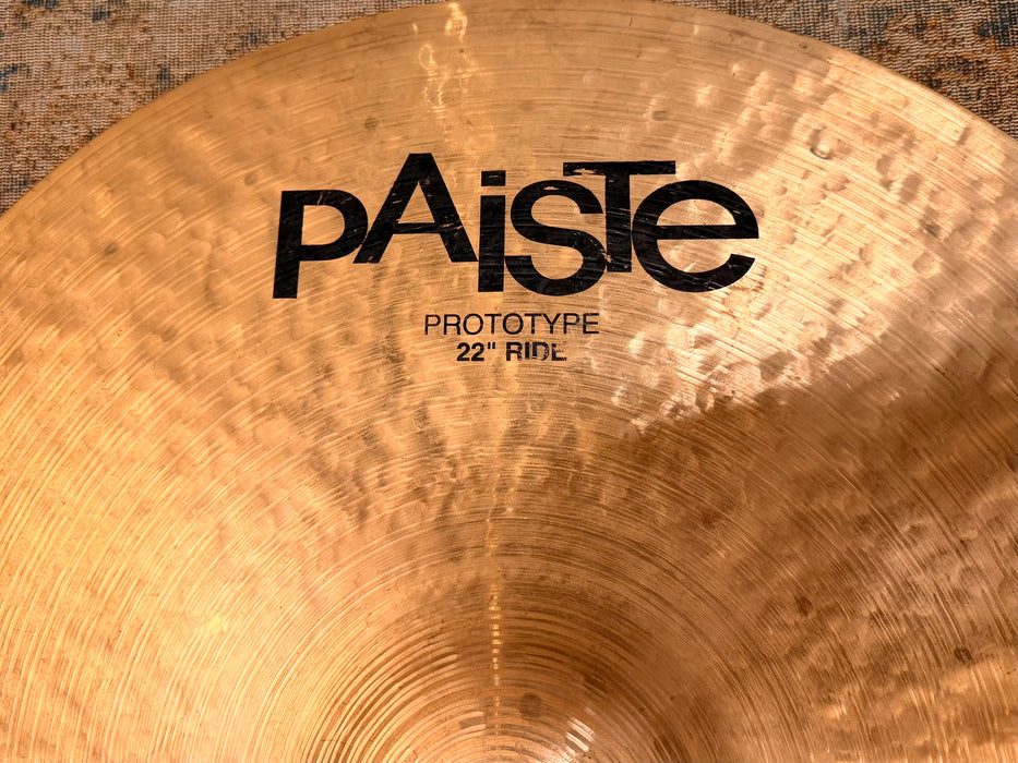 Goldilocks Paiste TRADITIONAL PROTOTYPE 22” LIGHT COMPLEX Ride Crash High Profile 2494 g Unique