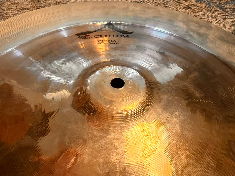 Zildjian A CUSTOM China 18” 1310 g Don’t Pay $425 For A GUESS AT TONE!