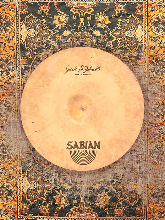 Rare Sabian Jack DeJohnette Encore 21” Ride Sizzle 2434 g DRY + SMOOTH! Organic With a Sweetness