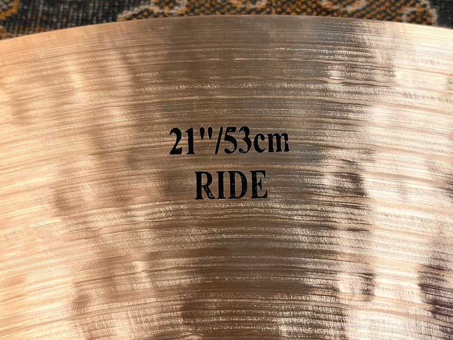 Ultra Warm ISTANBUL Mehmet Nostalgia 70s 21” Ride ONLY 2024 g Super Crashable! GLOWING Tone