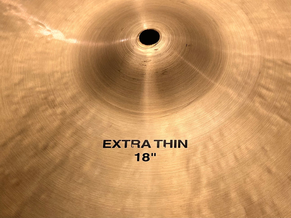 Ultra Glowing Paiste MASTERS EXTRA THIN 18” MULTI CRASH RIDE ONLY 1146 g MINT
