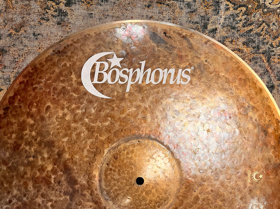 BOSPHORUS TURK PROTOTYPE LOW BELL DRY COMPLEX Ride 22” Perfect 2200 g MINT! Raw Light Airy