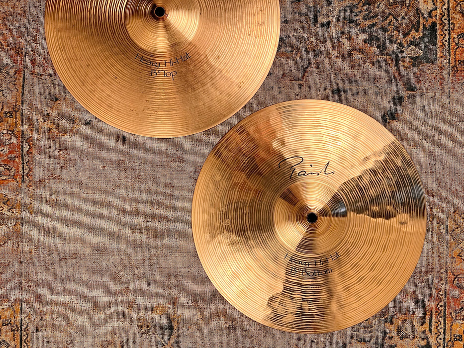 Rare Discontinued PAISTE SIGNATURE 13” HEAVY Hihats CLEAN 894 1020 g ULTRA CRISP TONE! Don’t Pay $662!