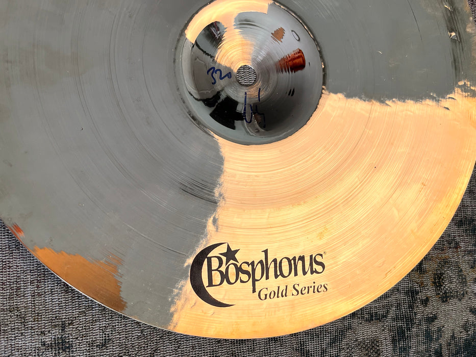 ULTRA THIN Bosphorus BRILLIANT 12” SPLASH Cymbal Only 320 g SUPER Bendable LIGHT Gold