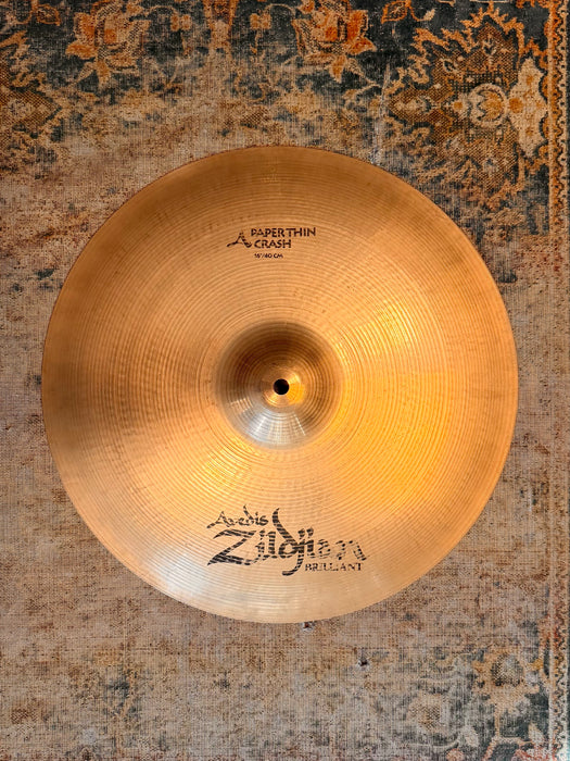 Rare Zildjian BRILLIANT PAPER THIN CRASH 16” Hand Selected Easily Bendable! Only 874 g