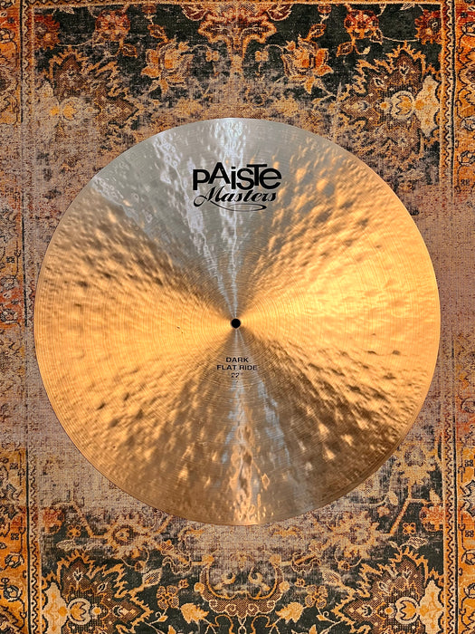 Paiste MASTERS 22” DARK FLAT RIDE 2696 g Huge SMOOTH Mellow Controlled! Super CLEAN Don’t Pay $820!