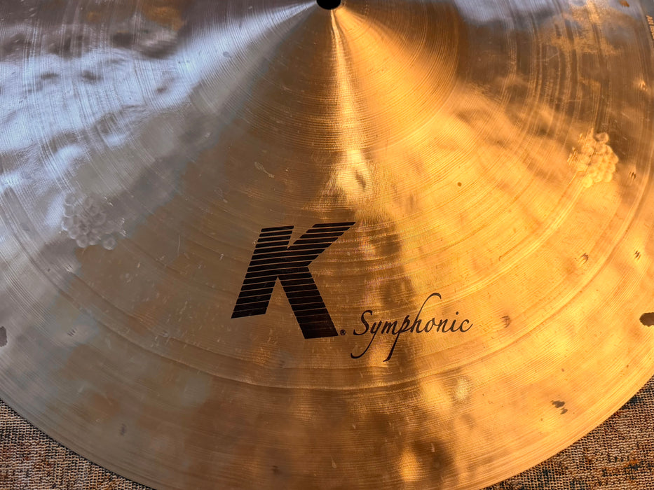 Zildjian K MEGA BELL? COULD BE! 20” PENETRATING K BELL at 3282 g Cluster Hammering IMMACULATE