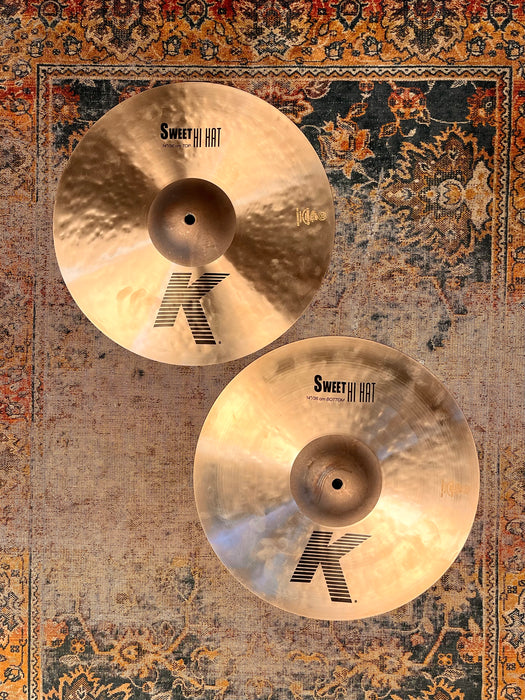 Zildjian K Sweet Hi Hats 14” 992 1400 g IMMACULATE Cond! Dark & Crisp! Why Pay $600??
