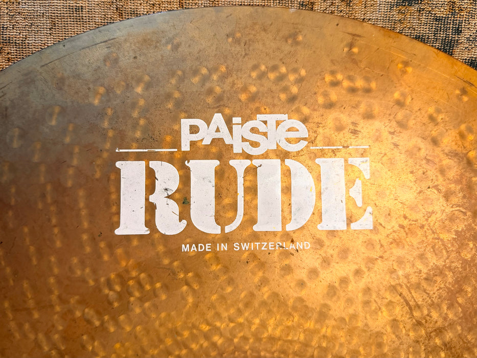 RARE PAISTE RUDE 21” YES! THE 21”! ORIGINAL FROM ‘85! 2846 g Alex Van Halen