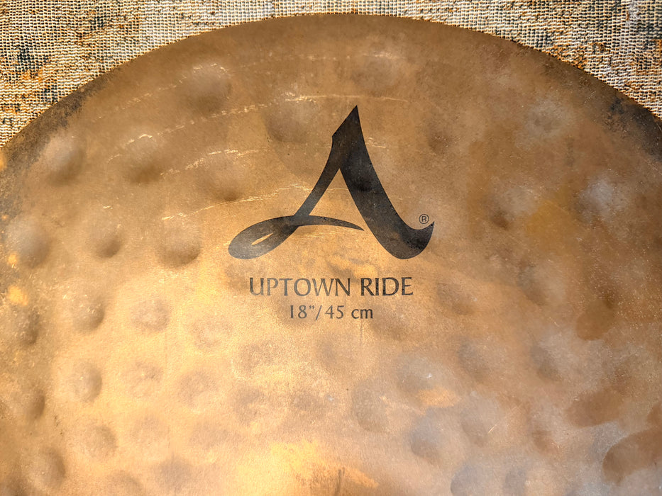ZILDJIAN A Uptown Ride 18” 1595 g UNLATHED RAW DRY! CLEAN!! REMIX Series! Controlled