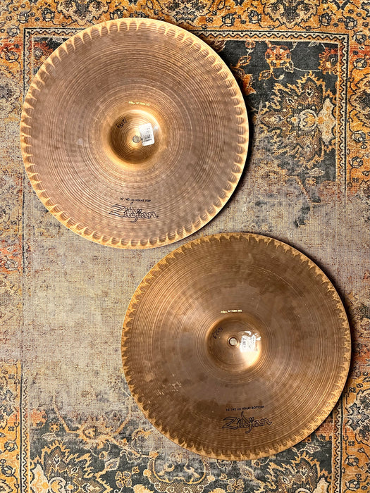Zildjian AVEDIS Series 16” Hihats DISCONTINUED Ultra Smooth! 1238 1602 g MASSIVE Beauties