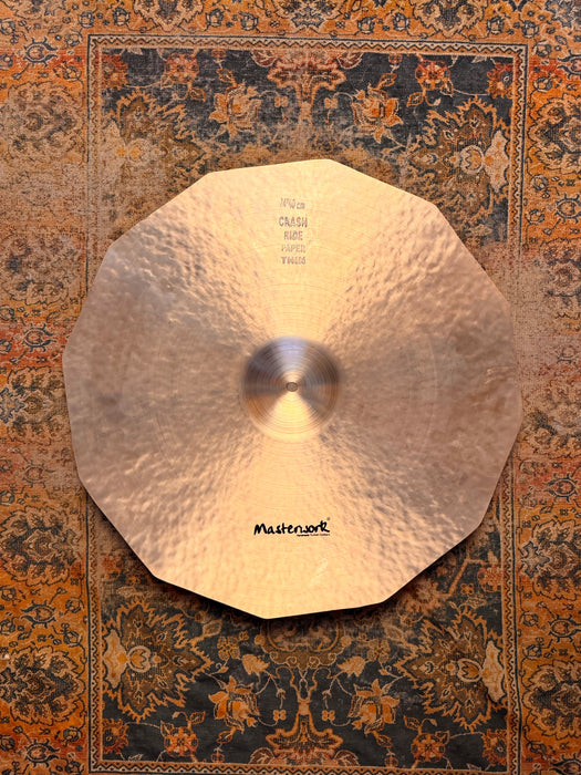 MASSIVE 2 FOOT Paperthin Masterwork Dodecagon JAZZ MASTER 24” Crash Ride 2197 g PERFECT