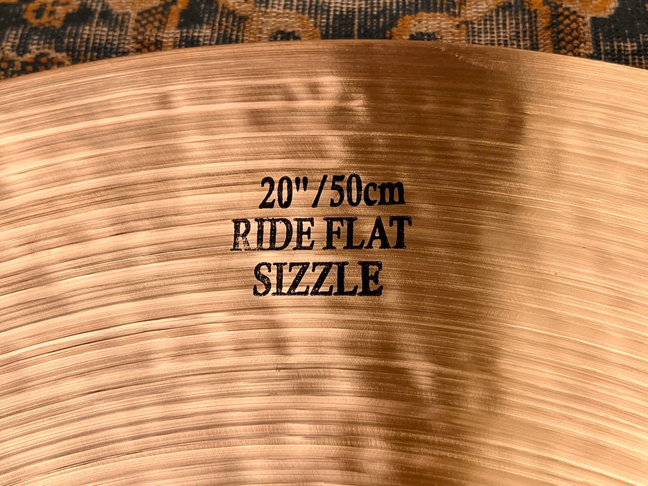 Rare DARK WARM ISTANBUL Mehmet 20" FLAT RIDE 1858 g Sizzle Controlled Ultra Smooth! Incredible!