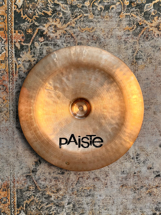 WHOA!! Paiste PROTOTYPE MODERN BLACK LABEL 2002 China 14” 610 g Never Seen THIS Logo! Fast Effects