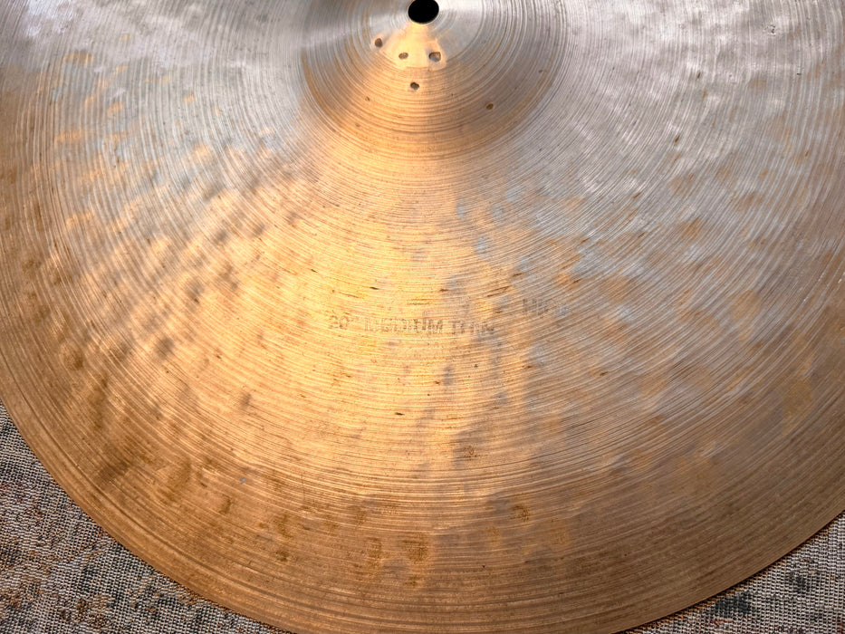 ZILDJIAN K CONSTANTINOPLE Medium Thin High Ride 20”  SUPER BENDABLE g Thinner! PLAYS VINTAGE 1836 g