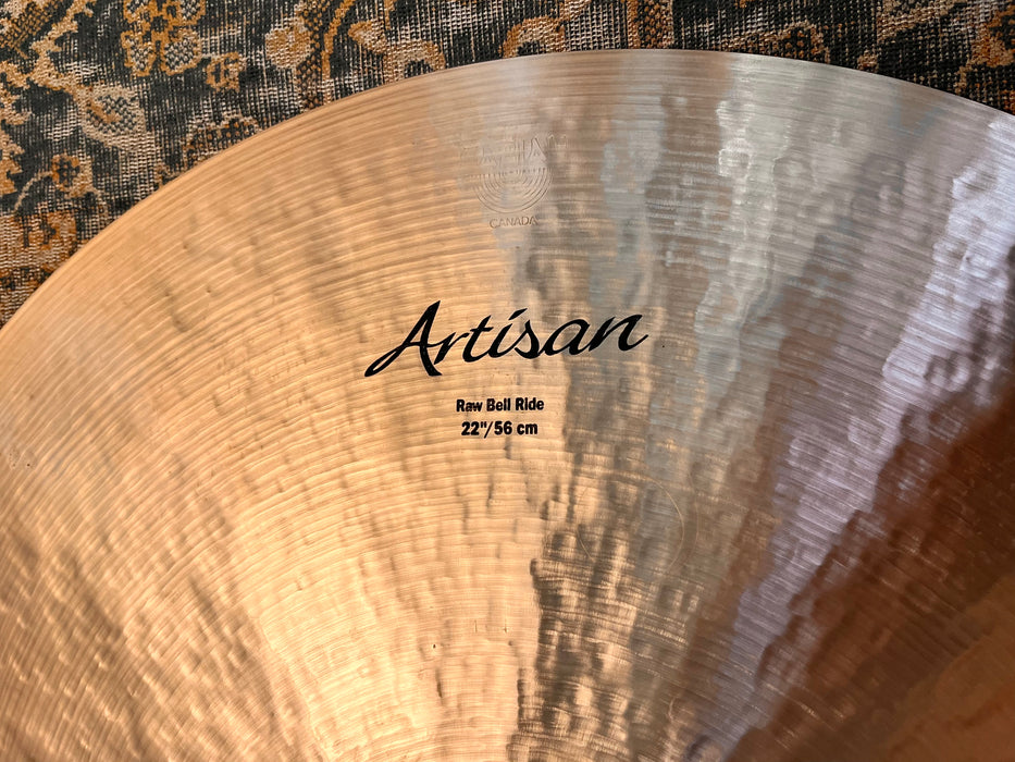 LIMITED Sabian 40th ANNIVERSARY ARTISAN Raw Bell 22” Ride 3358 g w BAG & CERTIFICATE! Rare!
